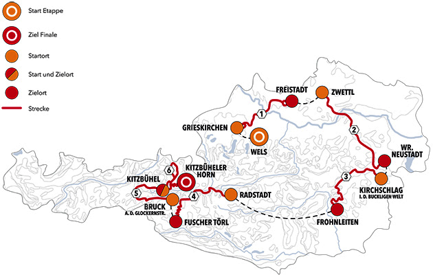 Tour of Austria map